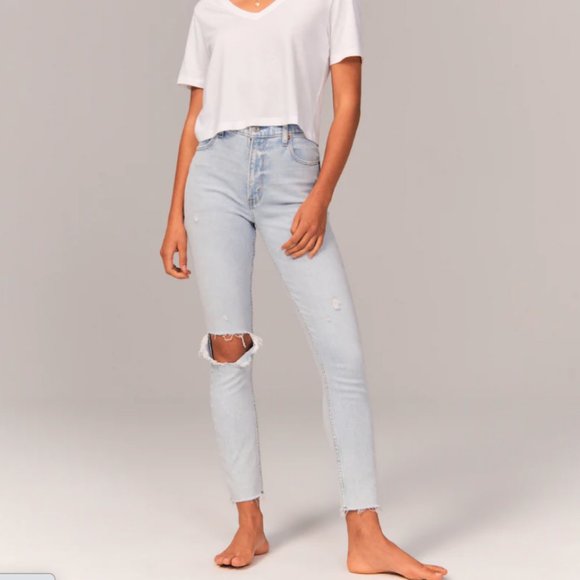 Abercrombie & Fitch High Rise Skinny Jeans - Picture 1 of 9